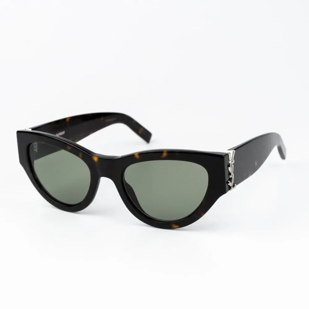 Saint Laurent Men Sunglasses Havana Green Cat Eye SLM94 008 BRAND NEW